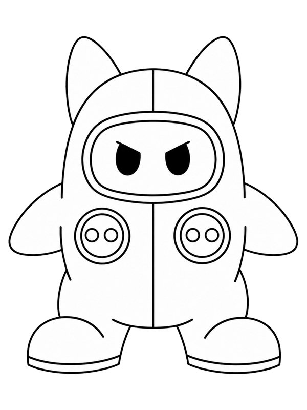 Ninji (Super Mario Bros. 2) Boyama sayfası Ninji (Super Mario Bros. 2) Boyama sayfası