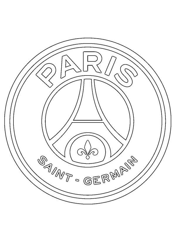 Paris Saint-Germain Futbol Kulübü Boyama sayfası Paris Saint-Germain Futbol Kulübü Boyama sayfası