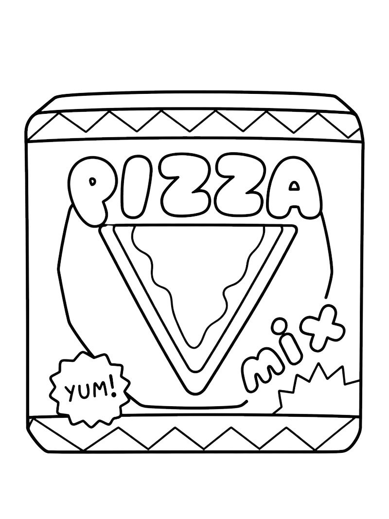 Pizza (Toca Boca) Boyama sayfası