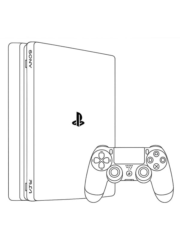 Playstation 4 Boyama sayfası Playstation 4 Boyama sayfası