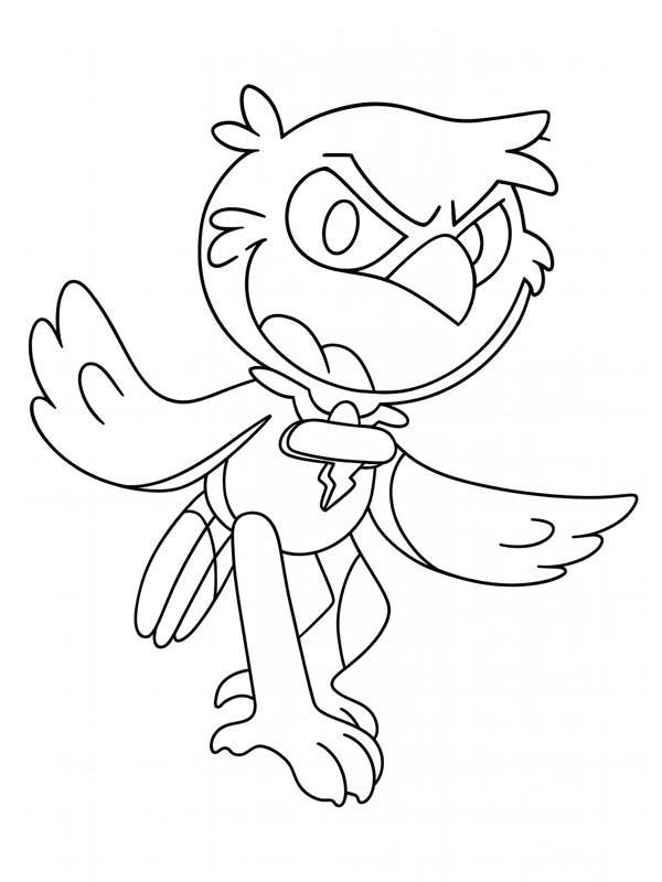 Poe Poppy Playtime Boyama sayfası Poe Poppy Playtime Boyama sayfası