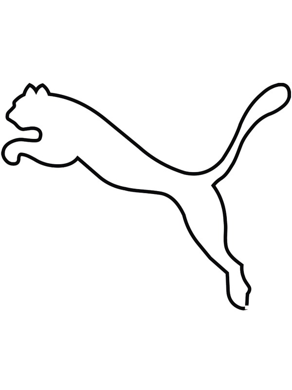 Puma logosu Boyama sayfası Puma logosu Boyama sayfası