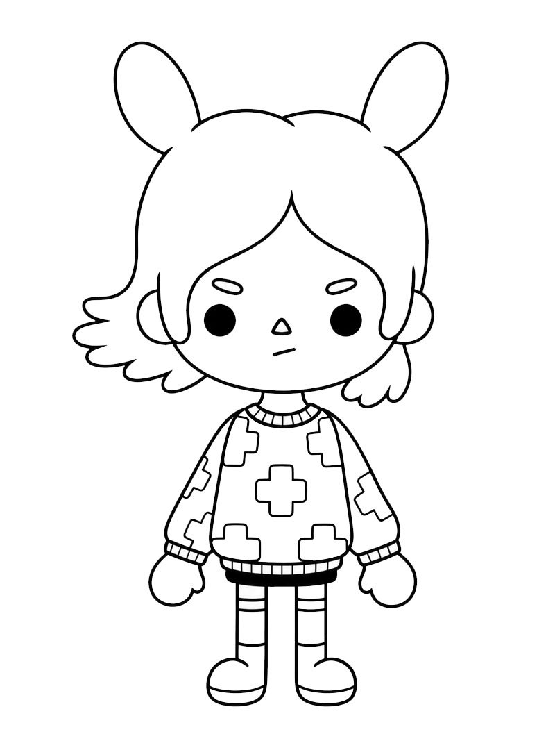Rita (Toca Boca) Boyama sayfası Rita (Toca Boca) Boyama sayfası
