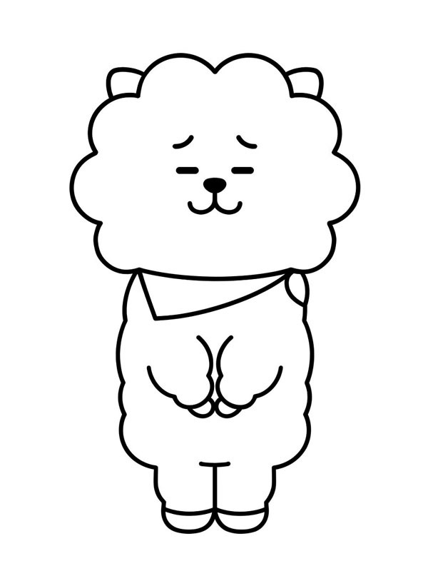 RJ BT21 Boyama sayfası RJ BT21 Boyama sayfası