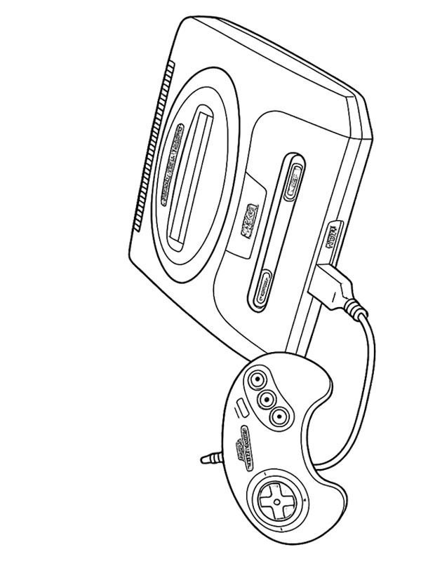Sega Mega Drive Boyama sayfası Sega Mega Drive Boyama sayfası