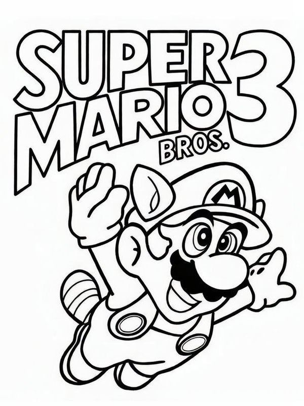 Super Mario Bros. 3 Boyama sayfası