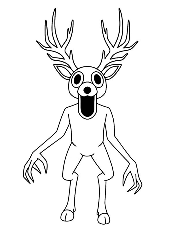 The Deer (99 Nights in the Forest) Boyama sayfası The Deer (99 Nights in the Forest) Boyama sayfası