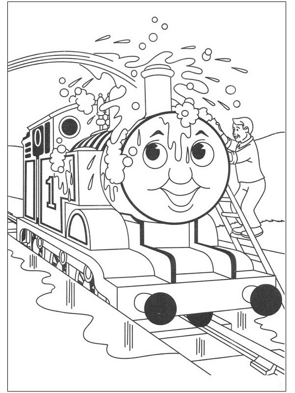Thomas Buharlı Tren Yıkama Boyama sayfası Thomas Buharlı Tren Yıkama Boyama sayfası
