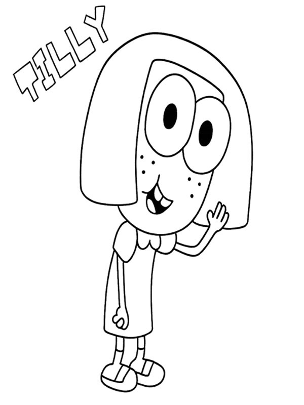 Tilly Green (Greenlerin B&uuml;y&uuml;kşehir Maceraları) Boyama sayfası