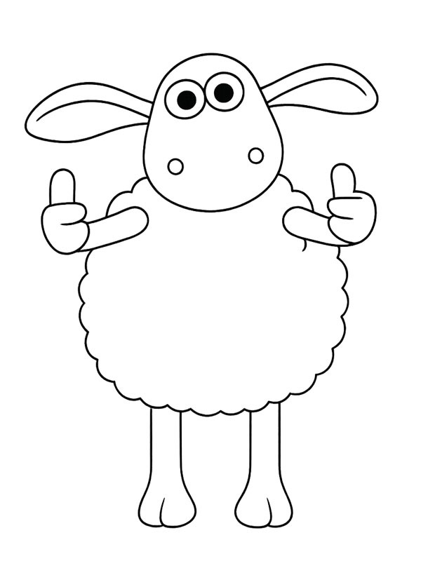 Timmy (Koyun Shaun) Boyama sayfası Timmy (Koyun Shaun) Boyama sayfası