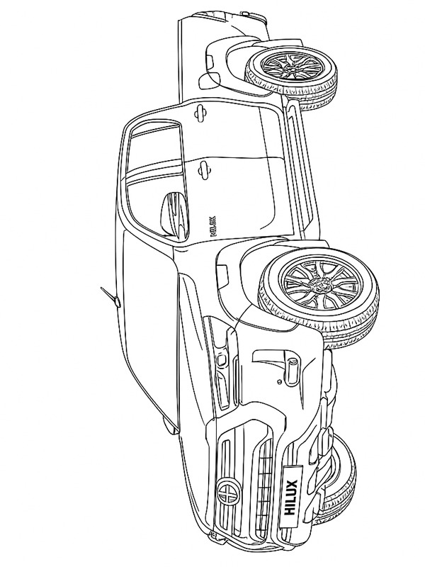 Toyota Hilux Boyama sayfası Toyota Hilux Boyama sayfası