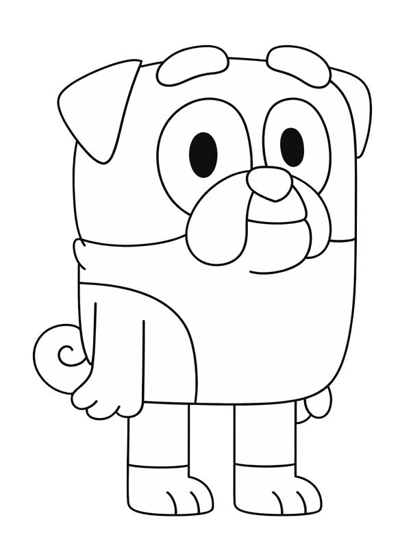 İngiliz Buldog Winton (Bluey) Boyama sayfası İngiliz Buldog Winton (Bluey) Boyama sayfası