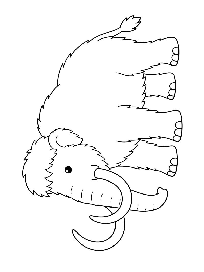 Y&uuml;nl&uuml; mamut Boyama sayfası